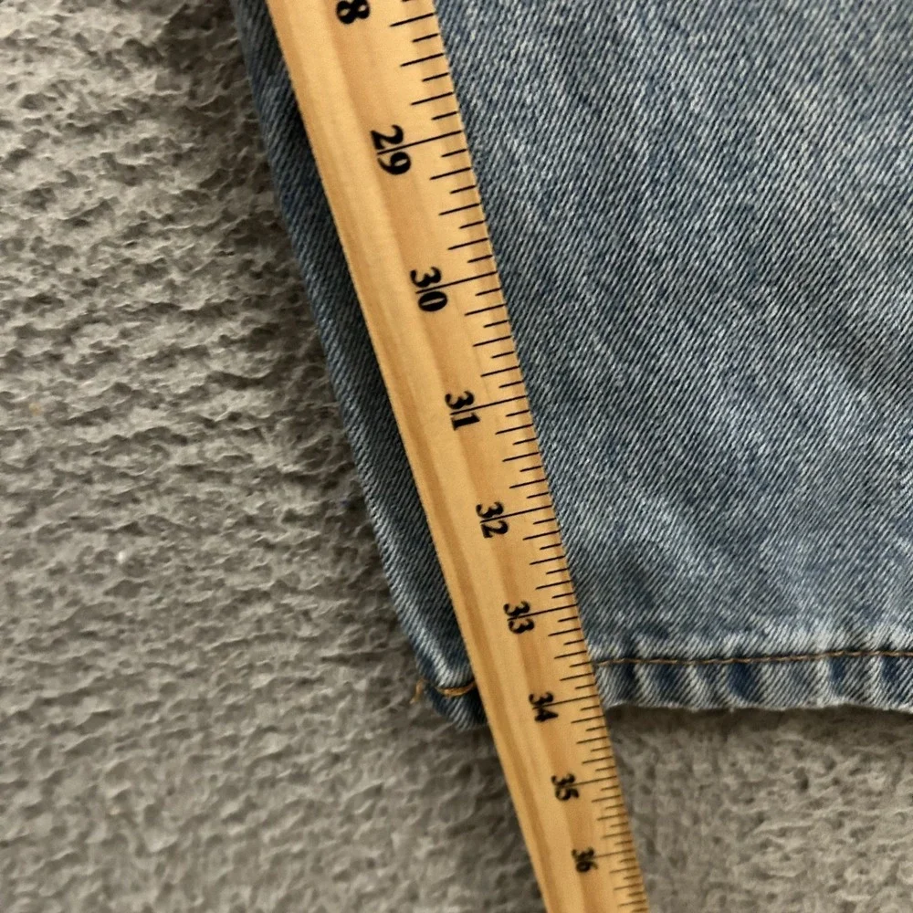 Levis Jeans Mens 38x34 Blue Denim 550 Relaxed Fit American Work Wear Light Wash